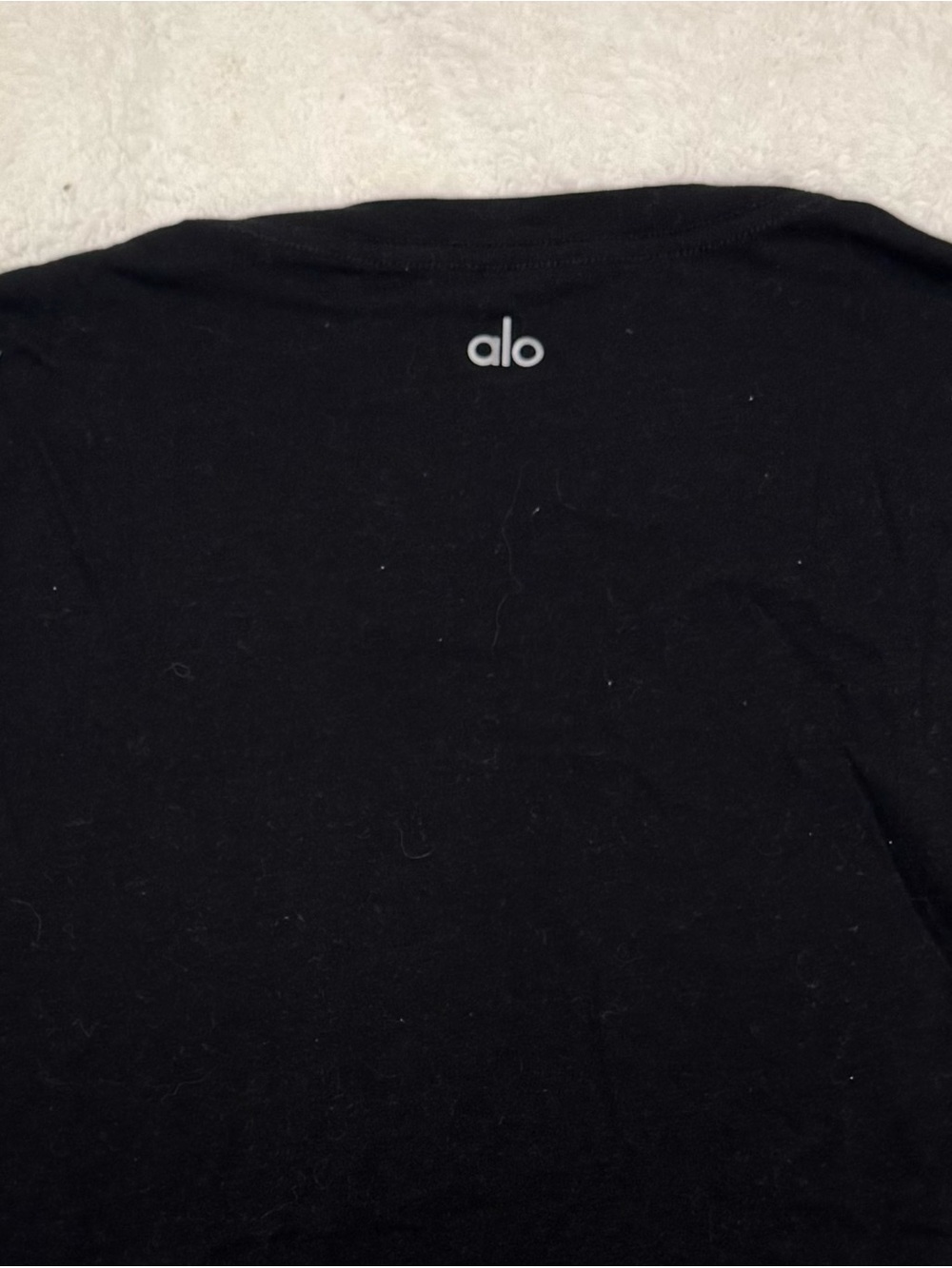 Alo Black Logo Yoga Tank - Sz M